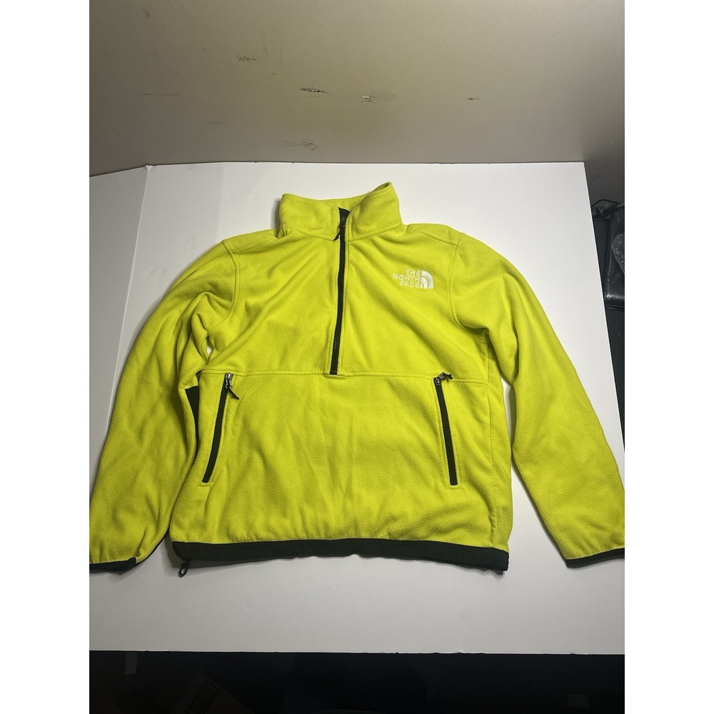 The North Face Men's L TKA Katka Fleece 1/2 Zip Jacket. Sulpher Spring Green.